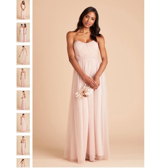 Birdy Grey | Christina Convertible Tulle Dress in Vintage Blush Sz. XS - Picture 11 of 11